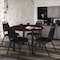 Regency Kee Mobile Tables, 48 W, 48 L, 29 H, Wood, Metal Top, Mahogany TBMC48RNDMHBK - alternate 3